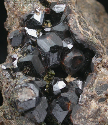 Andradite Garnet from Jerez de Caballeros, Badajoz, Extremadura, Spain