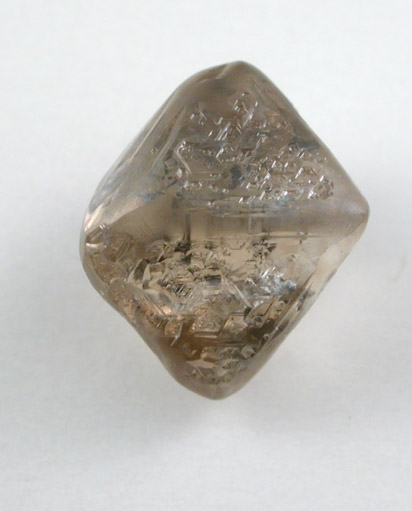 Diamond (2.93 carat brown octahedral crystal) from Damtshaa Mine, near Orapa, Botswana