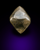 Diamond (0.69 carat brown octahedral crystal) from Oranjemund District, southern coastal Namib Desert, Namibia
