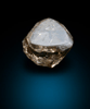 Diamond (0.66 carat brown octahedral crystal) from Oranjemund District, southern coastal Namib Desert, Namibia