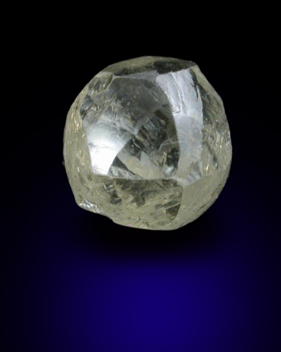 Diamond (0.98 carat yellow tetrahexahedral crystal) from Diamantino, Mato Grosso, Brazil