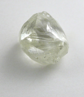 Diamond (0.53 carat yellow-gray complex crystal) from Mirny, Republic of Sakha (Yakutia), Siberia, Russia