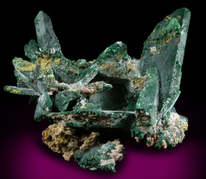 Malachite pseudomorphs after Azurite from Tsumeb Mine, Otavi-Bergland District, Oshikoto, Namibia