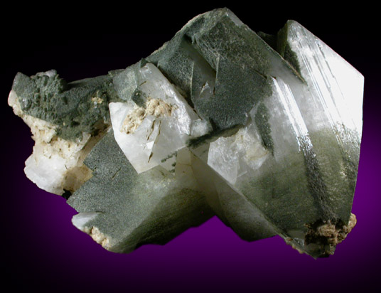 Orthoclase var. Adularia with Chlorite inclusions from Val Malenco, north of Sondrio, Lombardy, Italy