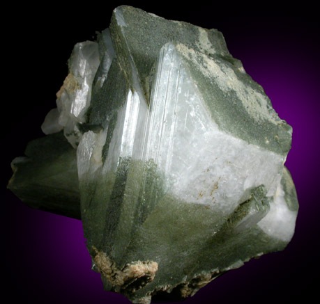 Orthoclase var. Adularia with Chlorite inclusions from Val Malenco, north of Sondrio, Lombardy, Italy