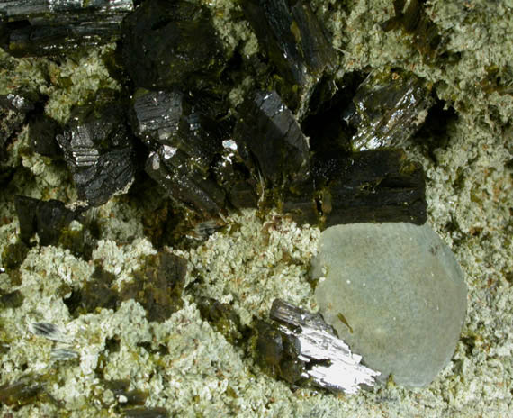 Epidote with Prehnite from near Diakon, Kayes Region, Mali