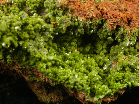 Pyromorphite from Allah Cooper (Valcooper) Mine, Contrary Creek District, near Mineral, Louisa County, Virginia