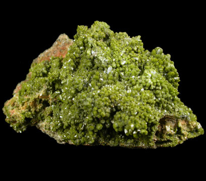 Pyromorphite from Allah Cooper (Valcooper) Mine, Contrary Creek District, near Mineral, Louisa County, Virginia