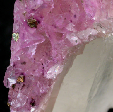 Fluorite on Calcite with Chalcopyrite from Tsumeb Mine, Otavi-Bergland District, Oshikoto, Namibia