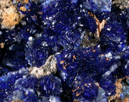 Azurite from 4750' Level, Phelps Dodge Morenci Mine, Morenci, Greenlee County, Arizona