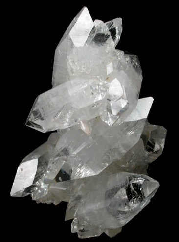 Apophyllite on Quartz stalactite from Jalgaon, Maharashtra, India