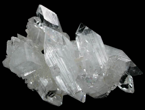 Apophyllite on Quartz stalactite from Jalgaon, Maharashtra, India