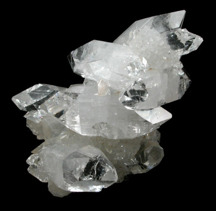 Apophyllite on Quartz stalactite from Jalgaon, Maharashtra, India