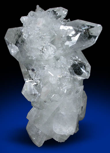 Apophyllite on Quartz stalactite from Jalgaon, Maharashtra, India