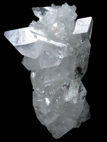 Apophyllite on Quartz stalactite from Jalgaon, Maharashtra, India