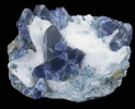 Benitoite and Natrolite from Benitoite Gem Mine, New Idria District, San Benito County, California (Type Locality for Benitoite)