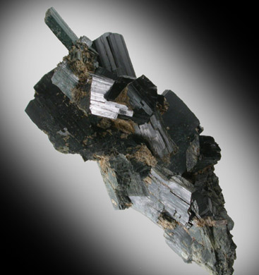 Arfvedsonite from De-Mix Quarry, Petarasite Trench, Mont Saint-Hilaire, Qubec, Canada