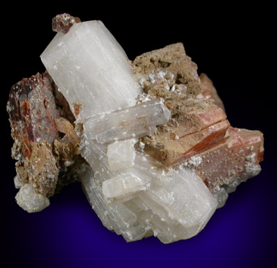 Natrolite, Serandite, Mangan-neptunite from De-Mix Quarry, Mont Saint-Hilaire, Québec, Canada