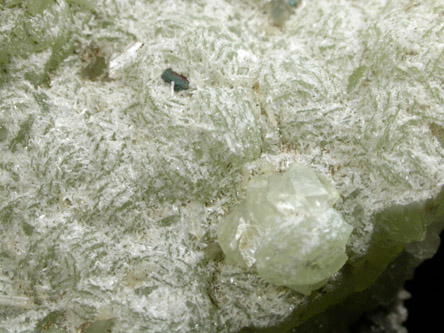 Prehnite, Laumontite, Datolite, Calcite, Pyrite from Prospect Park Quarry, Prospect Park, Passaic County, New Jersey