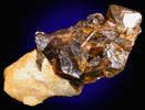 Uvite-Dravite Tourmaline in Calcite from Boerth Mine, Ardoch, Ontario, Canada