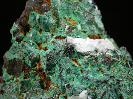 Malachite, Magnetite, Calcite, Pyrite from French Creek Iron Mines, St. Peters, Chester County, Pennsylvania