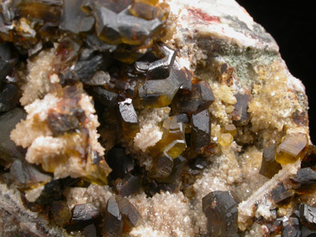 Siderite on Quartz pseudomorphs after Barite from Tincroft Mine, Illogan, Cornwall, England