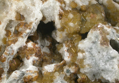 Siderite on Barite from Redruth District, Cornwall, England