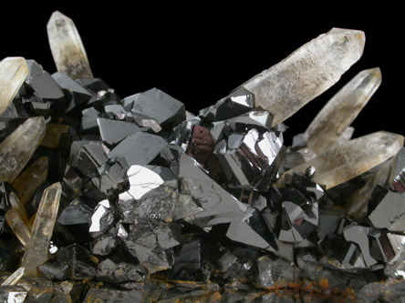 Cassiterite and Quartz from Centro Minero Viloco, 5.5 km NE of Araca, Loyza Province, La Paz Department, Bolivia