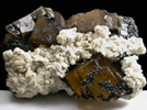 Benstonite on Fluorite with Bitumen from Cave-in-Rock District, Hardin County, Illinois
