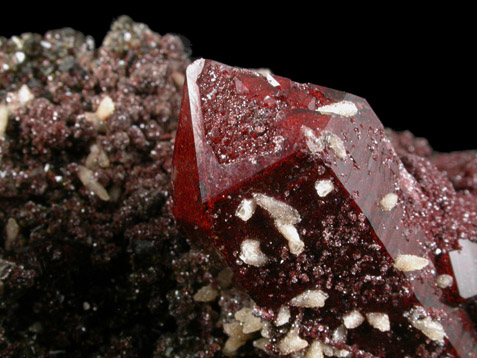 Quartz with Hematite inclusions, Calcite, Magnesite from Brumado District, Serra das guas, Bahia, Brazil