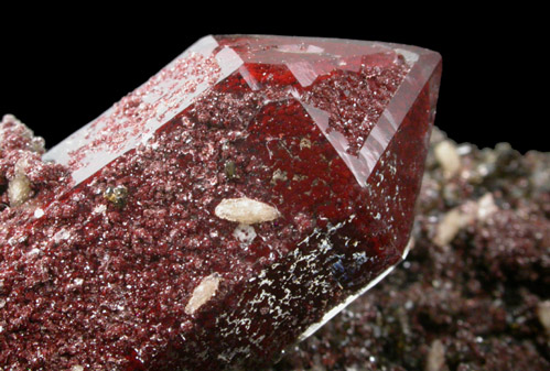 Quartz with Hematite inclusions, Calcite, Magnesite from Brumado District, Serra das guas, Bahia, Brazil