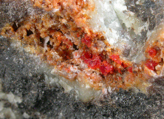 Gageite, Zincite, Leucophoenicite, Franklinite, Willemite from Franklin Mining District, Sussex County, New Jersey (Type Locality for Gageite, Zincite, Leucophoenicite, Franklinite)