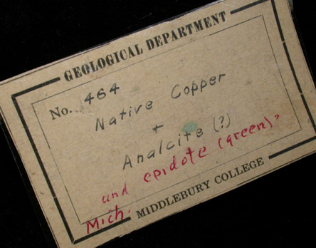 Copper and Analcime from Keweenaw Peninsula Copper District, Michigan
