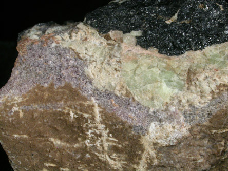 Willemite, Franklinite, Tephroite from Sterling Mine, Ogdensburg, Sterling Hill, Sussex County, New Jersey (Type Locality for Franklinite and Tephroite)