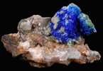 Linarite and Anglesite pseudomorph after Galena from Sunshine Adit, Blanchard Mine, Hansonburg District, 8.5 km south of Bingham, Socorro County, New Mexico