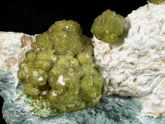 Andradite var. Demantoid Garnet from Val Malenco, Sondrio, Lombardy, Italy