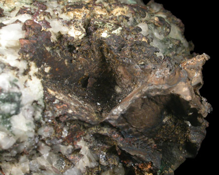 Silver and Copper from Quincy Mine, Hancock, Keweenaw Peninsula Copper District, Houghton County, Michigan