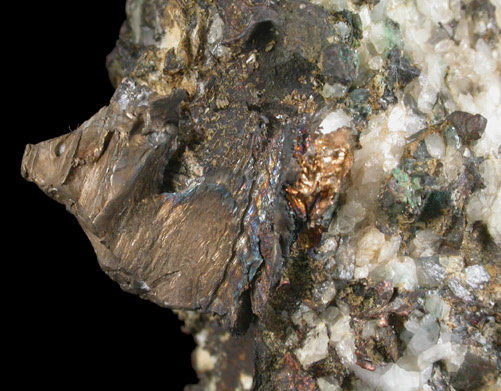 Silver and Copper from Quincy Mine, Hancock, Keweenaw Peninsula Copper District, Houghton County, Michigan