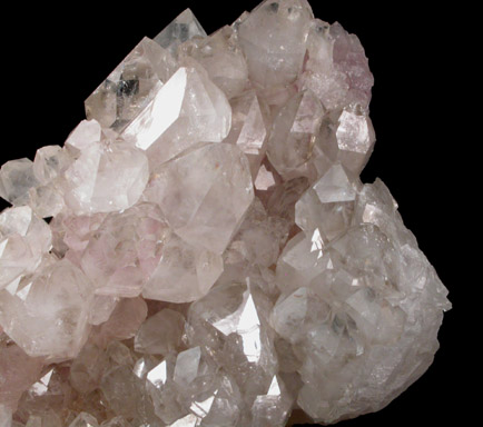 Quartz var. Rose and Smoky from Lavra da Ilha, Taquaral, Jequitinhonha River, Minas Gerais, Brazil