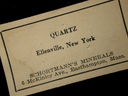 Quartz and Chalcopyrite with Covellite coating from Ellenville Zinc Co. Mine, Ulster County, New York