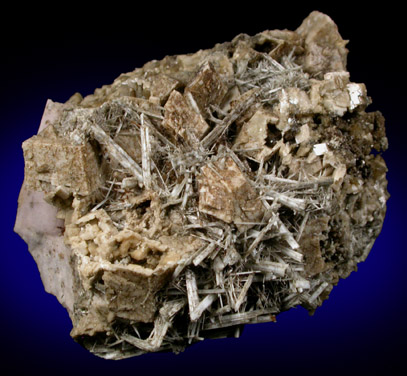 Elpidite, Siderite, Albite from Poudrette Quarry, Mont Saint-Hilaire, Qubec, Canada