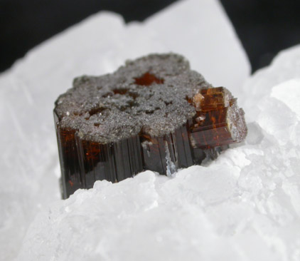 Vesuvianite in Calcite from Alchuri, Shigar Valley, Skardu District, Baltistan, Gilgit-Baltistan, Pakistan