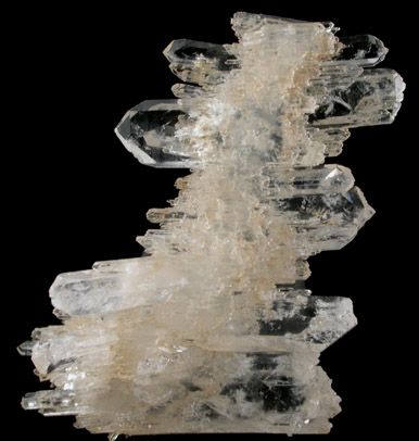 Quartz var. Faden-habit from Jeffrey Quarry, near North Little Rock, Pulaski County, Arkansas