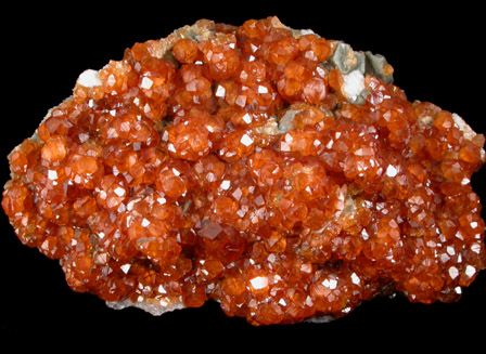 Spessartine Garnet with Hyalite Opal from Putian, Tongbei-Yunling District, Fujian Province, China