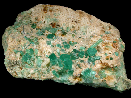 Beryl var. Emerald from Maripi deposit, Vasquez-Yacopi District, Colombia