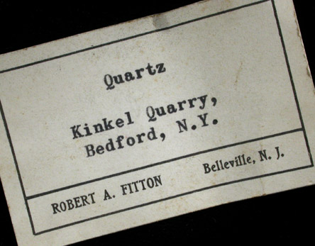 Quartz var. Smoky with Albite from Kinkel Quarry, Bedford, Westchester County, New York