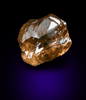 Diamond (1.48 carat orange complex crystal) from Premier Mine, Gauteng Province, South Africa