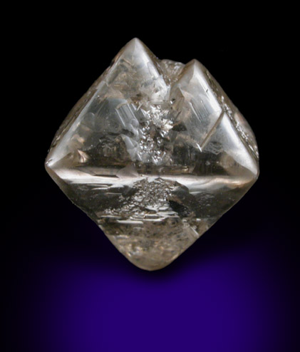 Diamond (4.80 carat gray octahedral crystal) from Argyle Mine, Kimberley, Western Australia, Australia