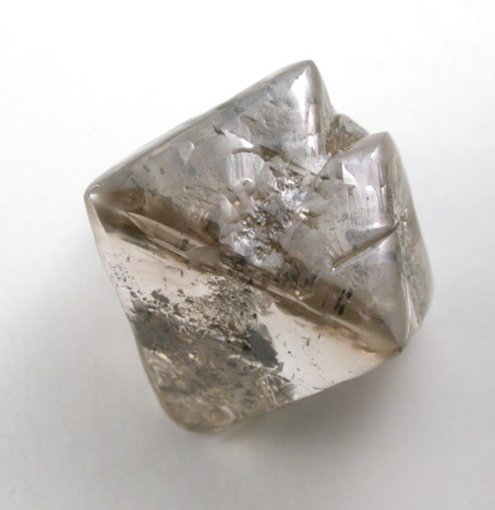 Diamond (4.80 carat gray octahedral crystal) from Argyle Mine, Kimberley, Western Australia, Australia