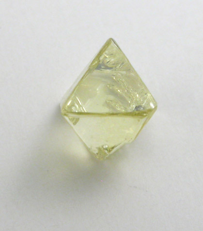 Diamond (0.58 carat fancy-yellow octahedral crystal) from Premier Mine, Gauteng Province, South Africa